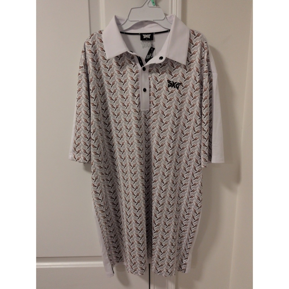 PXG Parsons Xtreme Golf Cactus Print Performance Polo Shirt - Mens Medium